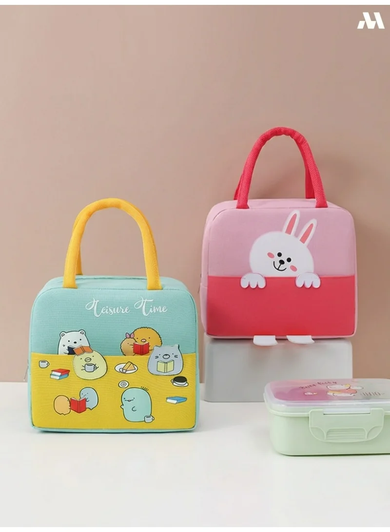 Mobcos Teisure Time Sky Blue Lunch Bag Mobcos Teisure Time Sky Blue Large Capacity Insulated Lunch Bag | Waterproof & Stain-Resistant Meal Tote with Advanced Temperature Retention | Durable Polyester Lunch Bag for Office & School  | Best Price UAE