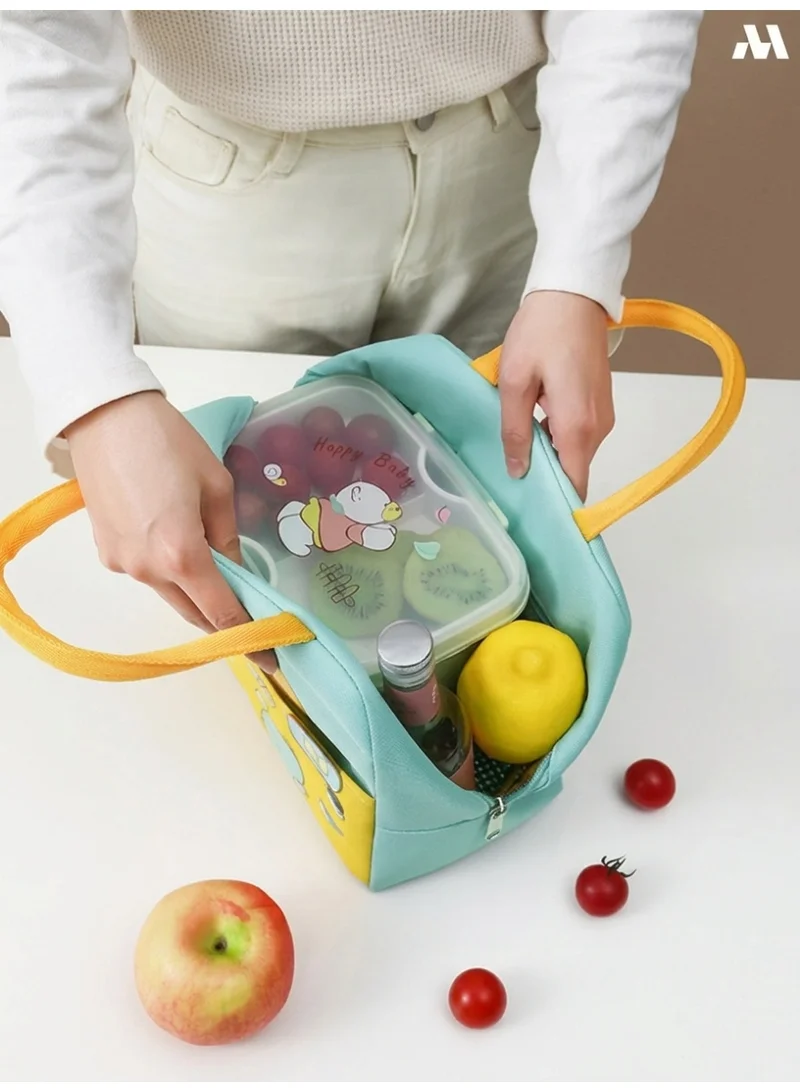 Mobcos Teisure Time Sky Blue Lunch Bag Mobcos Teisure Time Sky Blue Large Capacity Insulated Lunch Bag | Waterproof & Stain-Resistant Meal Tote with Advanced Temperature Retention | Durable Polyester Lunch Bag for Office & School  | Best Price UAE