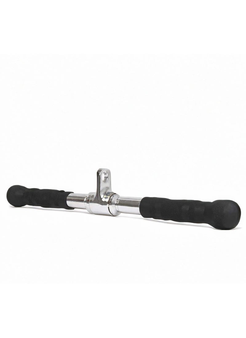 Generic PUMP-KING Triceps Pull Down Attachment, Straight Press Down Bar With Rubber Handgrips,Cable Machine Accessories for Home Gym LAT Pull Down Attachment Weight Fitness  - Image 1