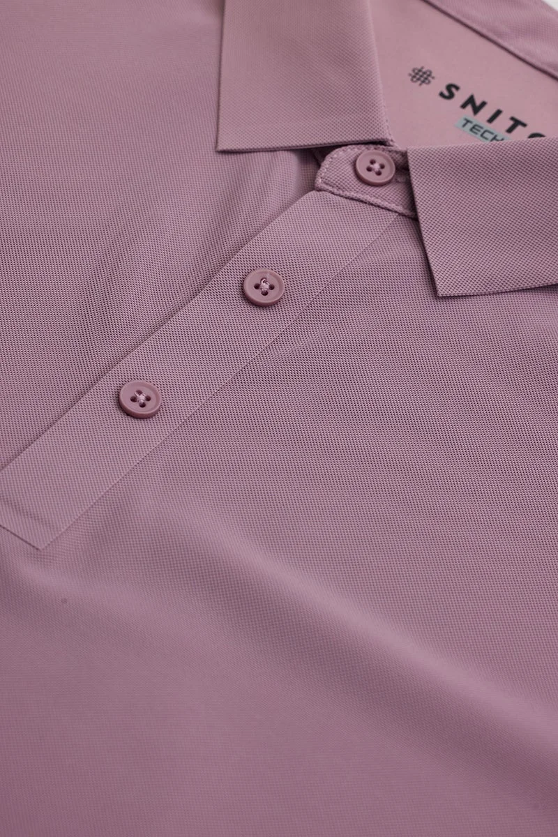 SNITCH Purple Technical Stitchless Polo T-Shirt