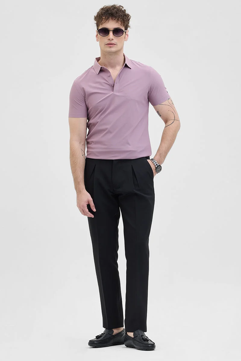 Snitch Purple Purple Technical Stitchless Polo T-Shirt for Men | Best Price UAE