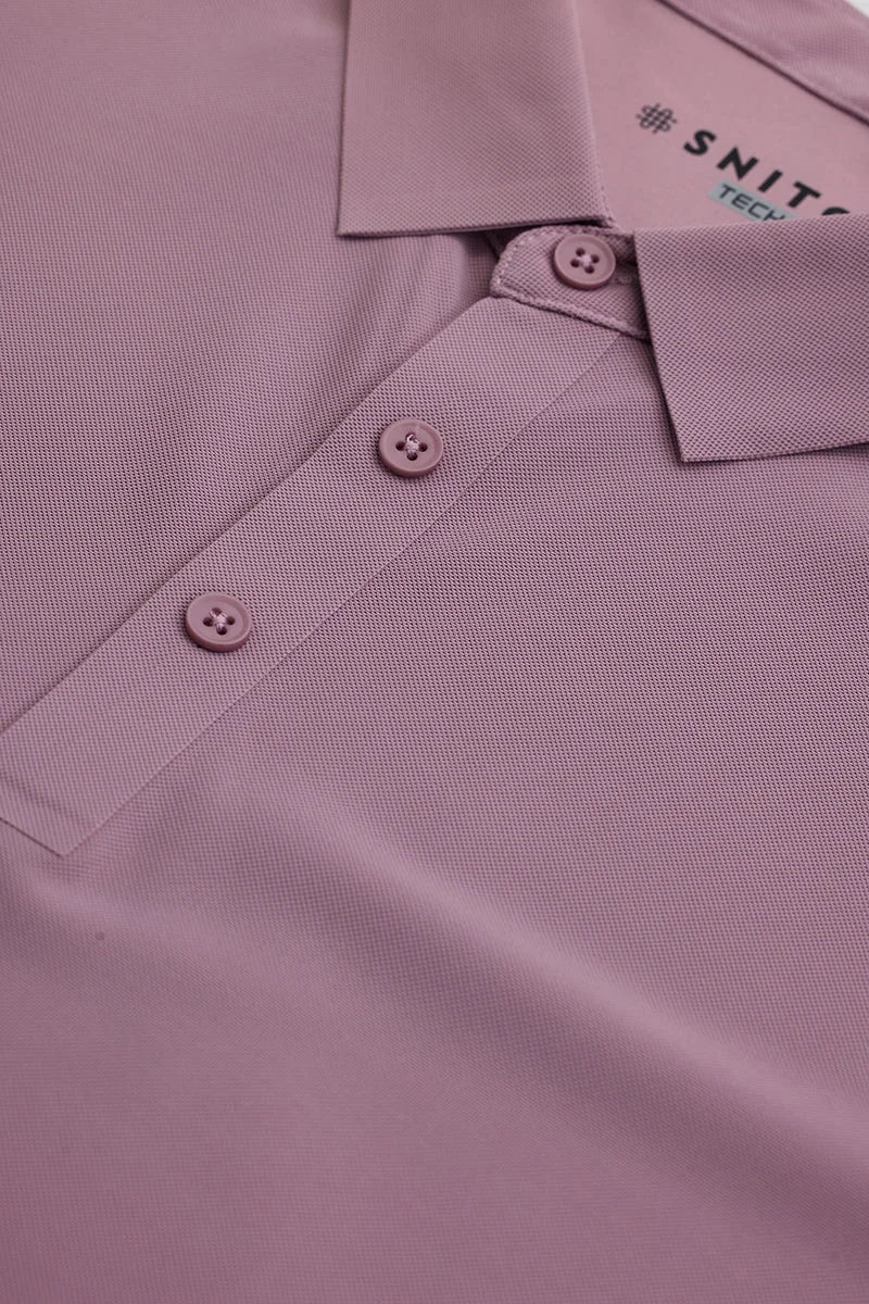 SNITCH Purple Technical Stitchless Polo T-Shirt