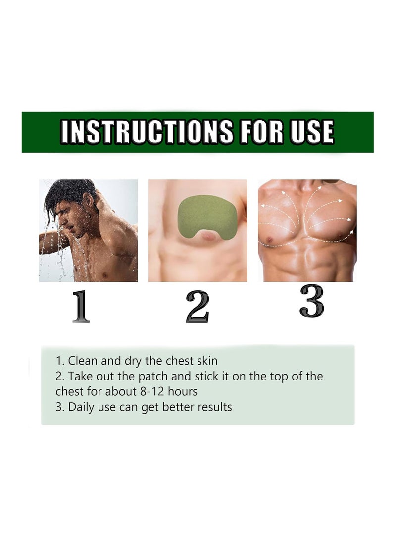 SYOSI - Gynecomastia Compress Patch, Gynecomastia Tightening Ginger Patch, Ginger Cream for Men, Tightening Chest Muscles with Natural Ingredients, Shrinks Men Chest Tightening Ginger Cellulite Patch (2 Set) - Image 1