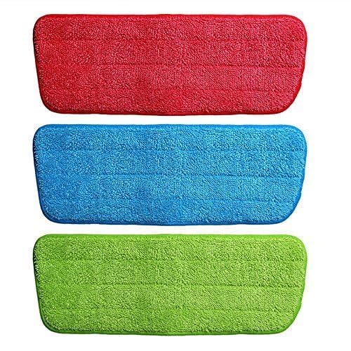 Gnexin Microfiber Flat Pros Reusable Spray Mop Replacement Pads Heads for Wet/Dry Mops for Floor Cleaning and Scrubbing Dust Cleaning Mop Head Cloth Pads Spray Mop Pad -Multicolor (4) - Image 4