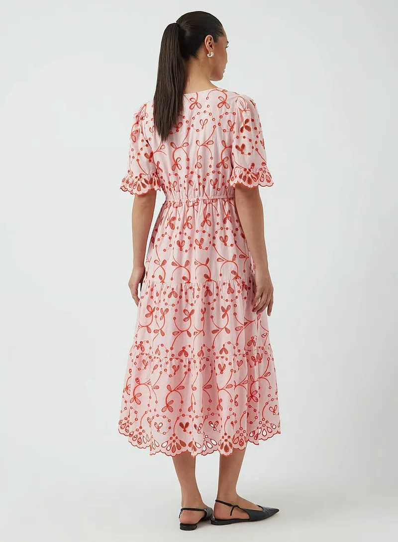 Yas  YASKANIKKA 2/4 CONTRAST MIDI DRESS for Women | Best Price UAE