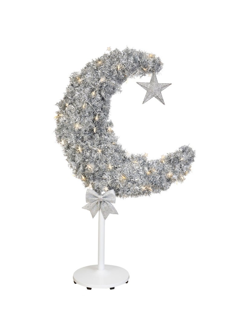 Hilalful HilalFul Decor Tree - Silver | Home Decoration | For Indoor Lighting of Bedroom, Living Rooms | Decorative Piece for Ramadan, Eid And Other Celebrations | Islamic Themed  - Image 1