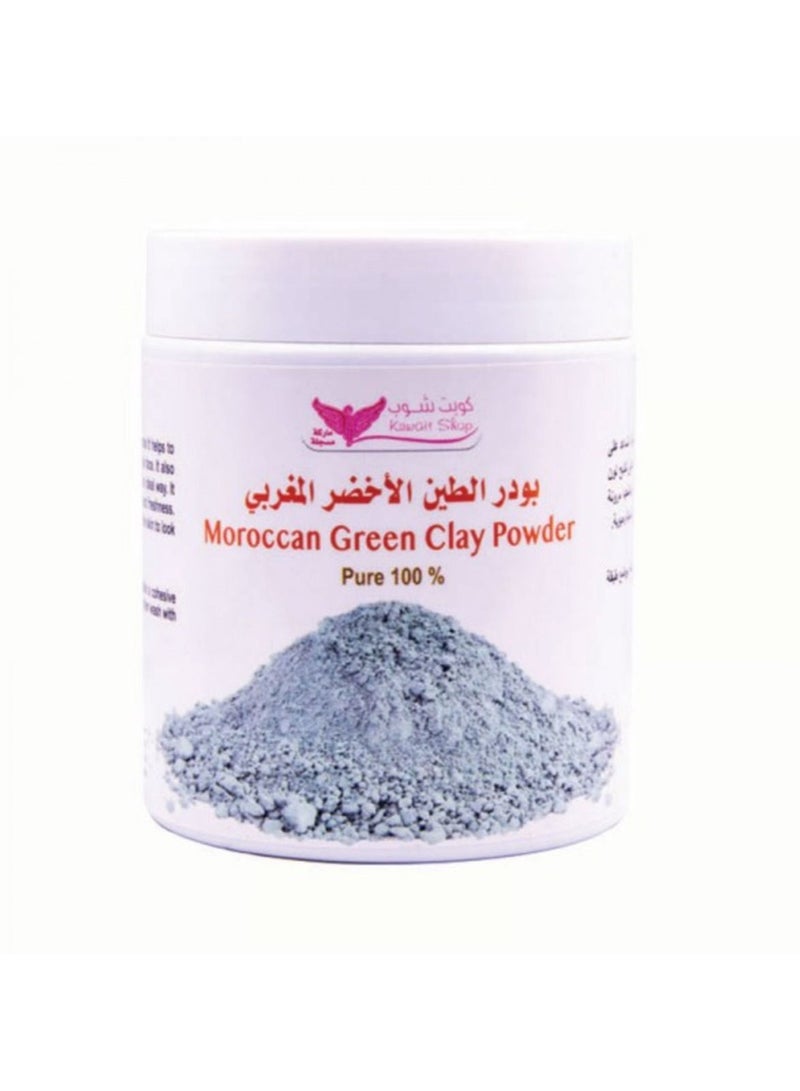 Kuwait Shop Moroccan Green Clay Powder 200 g - Image 1
