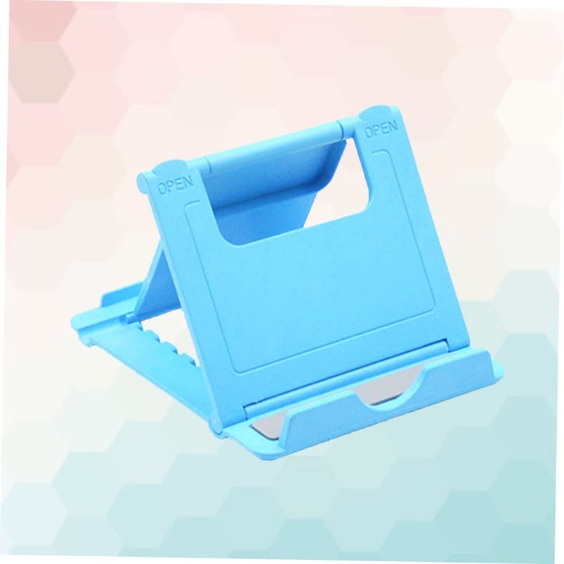 Blue Foldable Phone Holder Portable Tablet Stand Multi Angle - Image 4