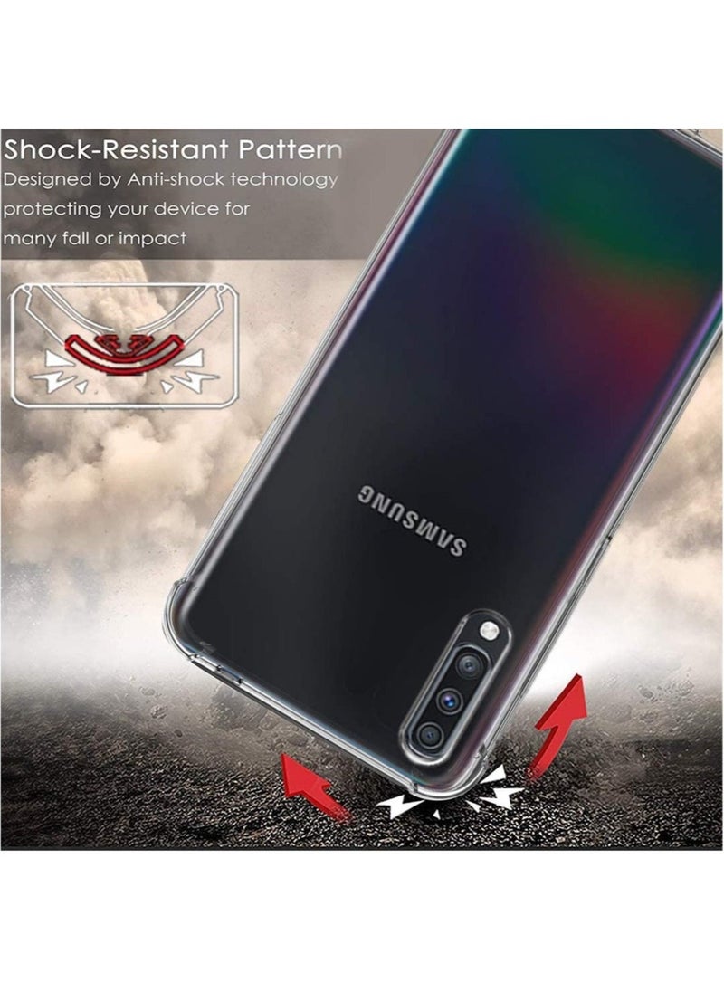 Raxoom Samsung Galaxy A70 Case Cover Protective Shock Absorption Bumper soft Transparent Case (Clear) - Image 3