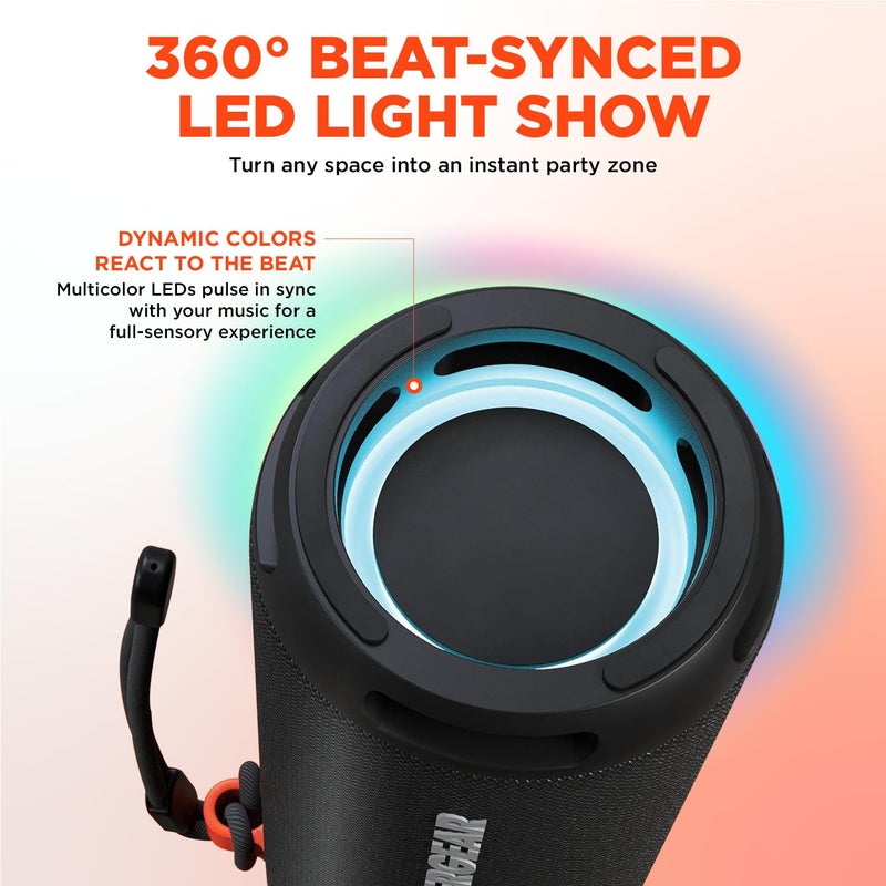 HyperGear SoundTower Bluetooth Speaker, 10W Portable Speakers Bluetooth Wireless Pairing for Shower Speaker, Beach Audio Blue Tooth Speakers Outdoor, Loud Boosted Bass HD Sound BT5.4 - Image 3