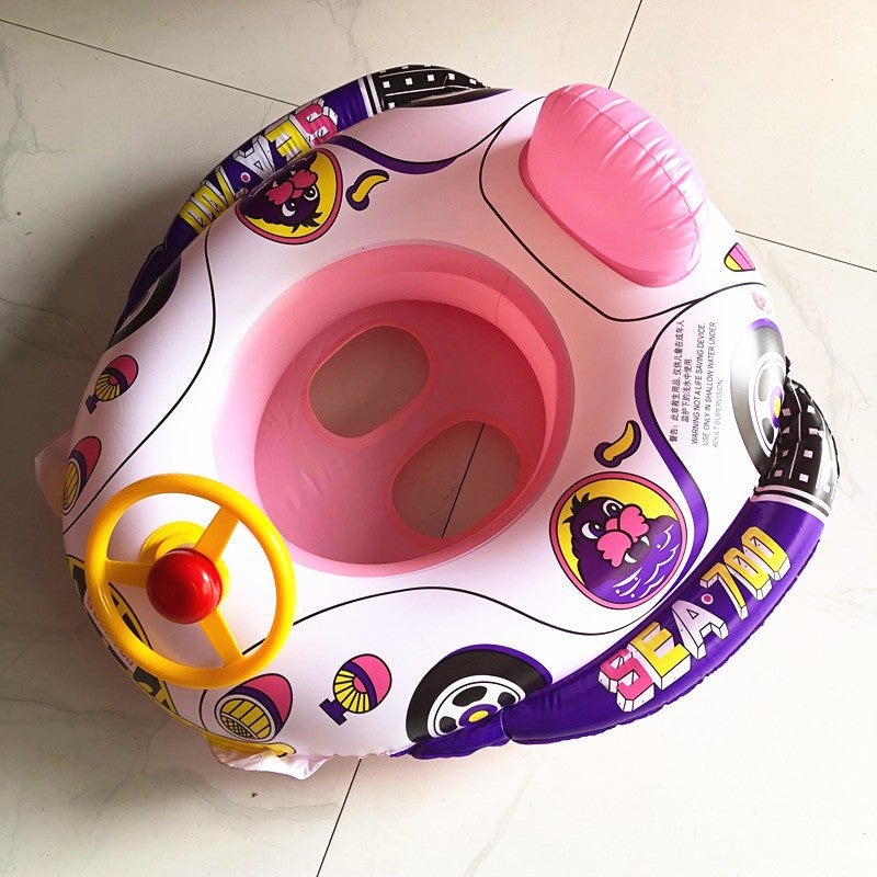 110 Car Horn Boat Baby Swimming Seat With Steering Wheel Horn Will Be Called Water Car Boat - Image 1