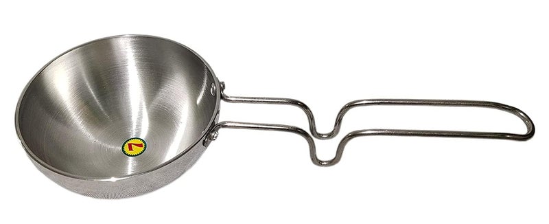 CHILLATAI Aluminium Tedka Pan/Fry pan/Thalippu Karandi with Stainless Steel Handle 11 cm 300 ml - Image 3