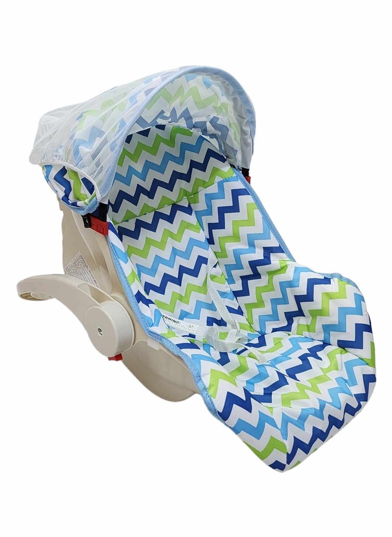 BABYCARA 5 in 1 Carrier Carry Cot Rocking Chair Turns Feeding Chair with Mosquito Net  - Image 2