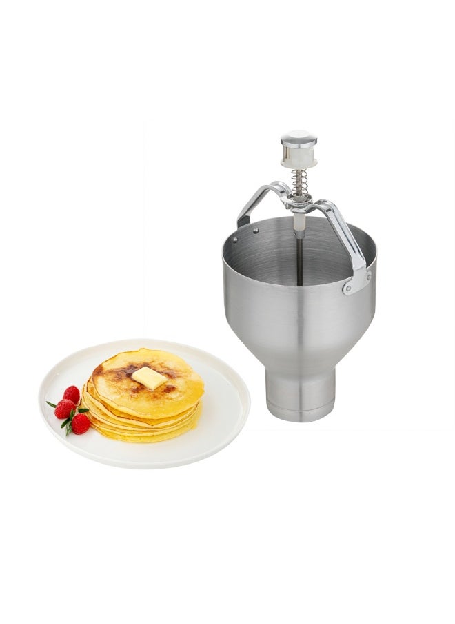 Restaurantware - Met Lux 88 Ounce Waffle Batter Dispenser, 1 Durable Pancake Dropper - Easy To Use, With Portion Control Dial Settings, Aluminum Cupcake Batter Dispenser, Make Crepes or Biscuits - Image 1