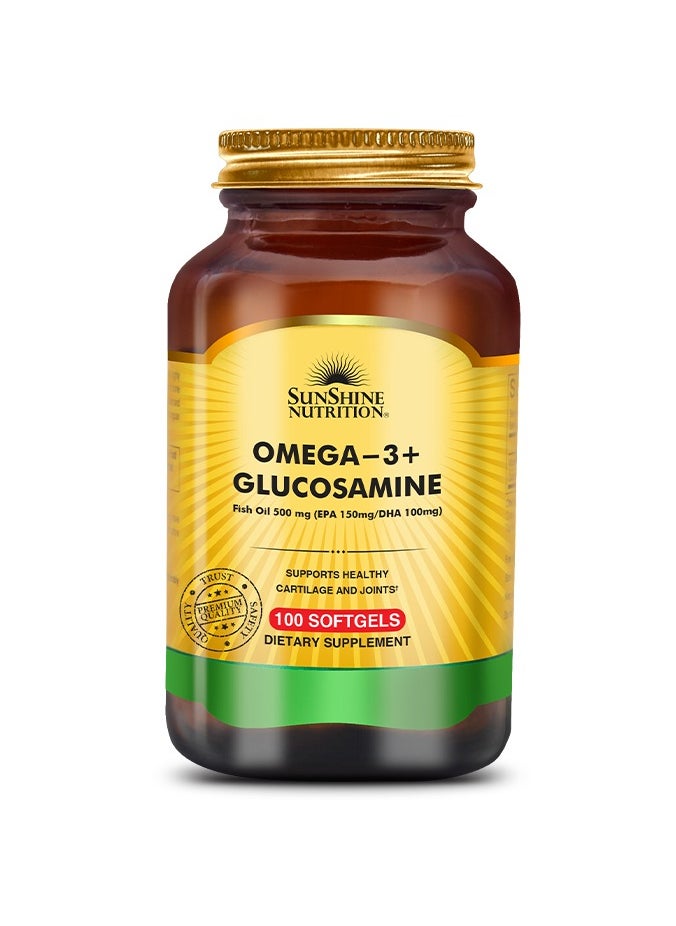 SUNSHINE NUTRITION Sunshine Nutrition Omega 3+ Glucosamine 100 Softgels 
