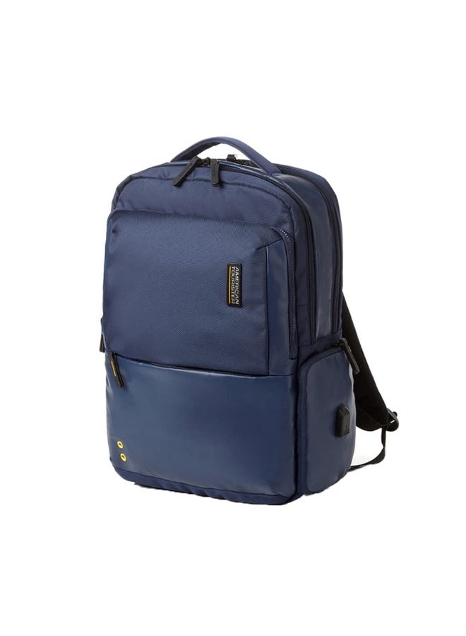 American Tourister Zork 2.0 Style 01, 23L Volume Office 4 Compartment Laptop Backpack With Front Organizer And Spacious Interiors For Unisex, Men & Women - Blue - Image 1