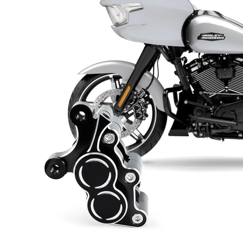 M Maintenanse 4-Piston Brake Front Caliper for 2009-2025 Harley Touring Street Glide Road Glide Road King Electra/Ultra 11.5in Rotors (Front Left) - Image 2