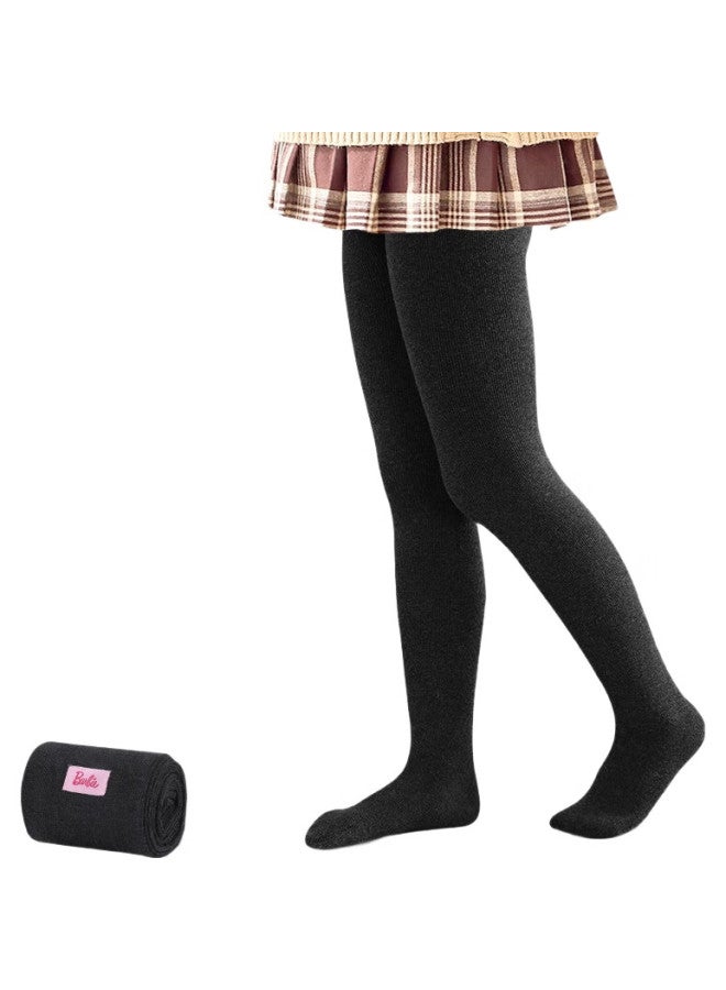 Barbie Children'S Tights, Girls' Leggings, Spring And Autumn Base Layer Socks, Girls' Cotton Black Student Thigh-High Socks - Image 2