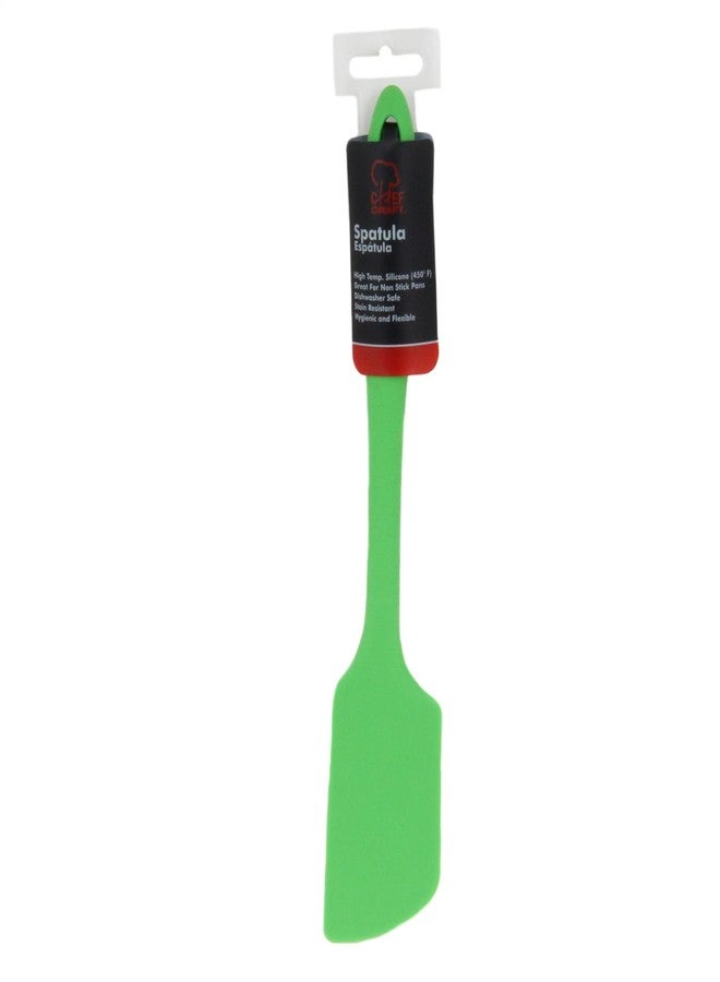 Chef Craft Premium Silicone Angled Spatula, 11 inch, Green - Image 2