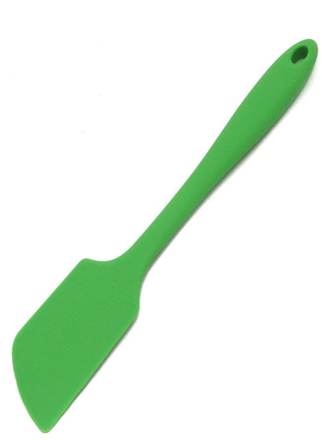 Chef Craft Premium Silicone Angled Spatula, 11 inch, Green - Image 1