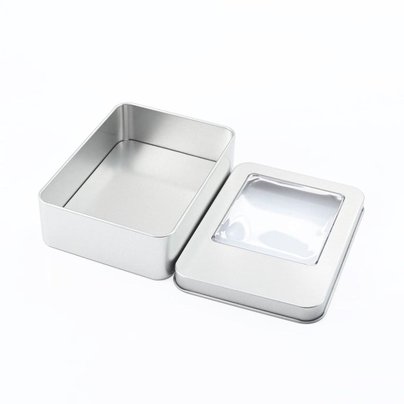 Rectangular Window Packaging Iron Box Parts Accessories Hardware Universal Iron Box Tinplate Box Metal Box Aluminum Box - Image 1