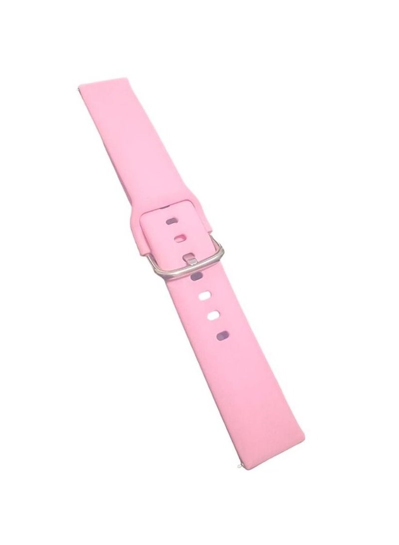 Watch 20mm Strap for Samsung Galaxy Watch 5 Pro 45mm 4 Classic 46mm Silicone Strap for Galaxy Watch 5 4 44mm 40mm (Pink) - Image 2