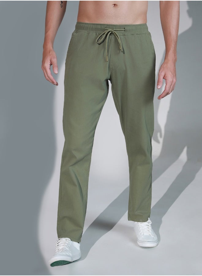 Hubberholme Light Olive Pants For Men 