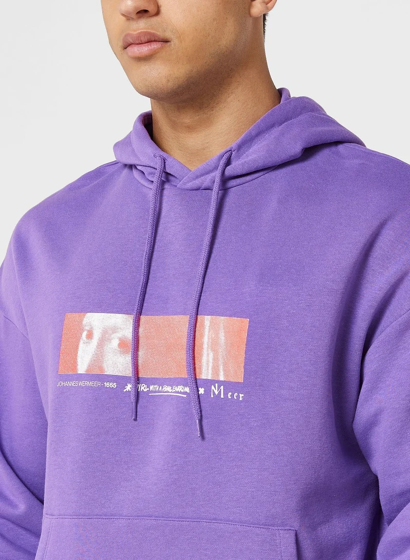 JACK & JONES Graphic Printed Hoodie