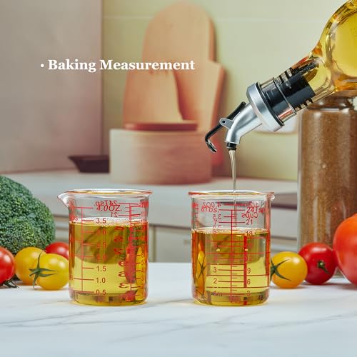 Ackers BORO3.3 120 ML/4OZ High Borosilicate Glass Measuring Cup-V-Shaped Spout,Glass Measuring Beaker for Kitchen or Restaurant, Easy to Read(SINGLE) - Image 4