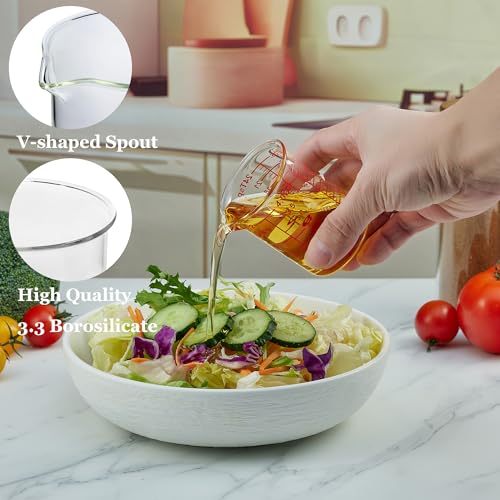 Ackers BORO3.3 120 ML/4OZ High Borosilicate Glass Measuring Cup-V-Shaped Spout,Glass Measuring Beaker for Kitchen or Restaurant, Easy to Read(SINGLE) - Image 2