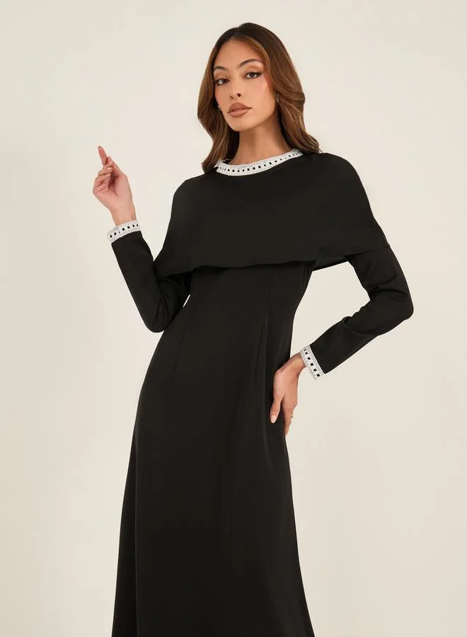Take Two Overlay Detail Dress