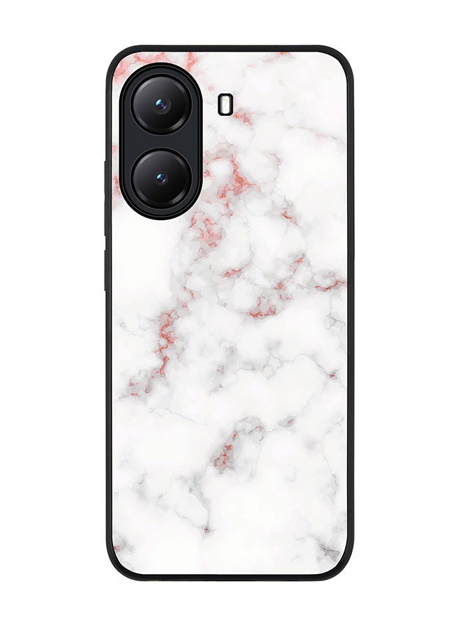 Stylizedd For Xiaomi Poco X7 Pro 5G Case,Slim fit Camera Protection, Shockproof Thin Phone cover  - Marble Print Rose Grey - Image 1