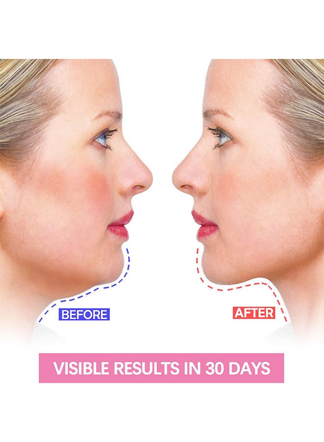 Depend Double Chin Reducer - Face Slimming Strap - V Line Lifting Mask Strap For Women And Men - Anti-Wrinkle Skin - Pink - Image 3