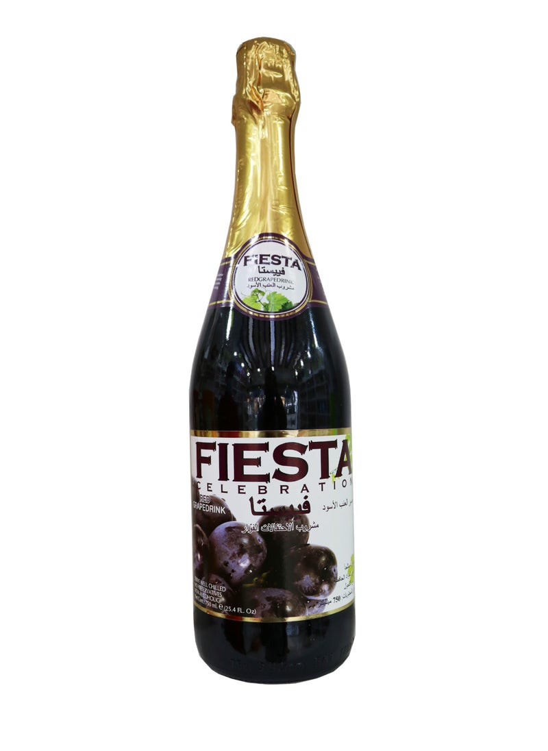 FIESTA - Red Grape Sparkling Drink 750ML - Image 1