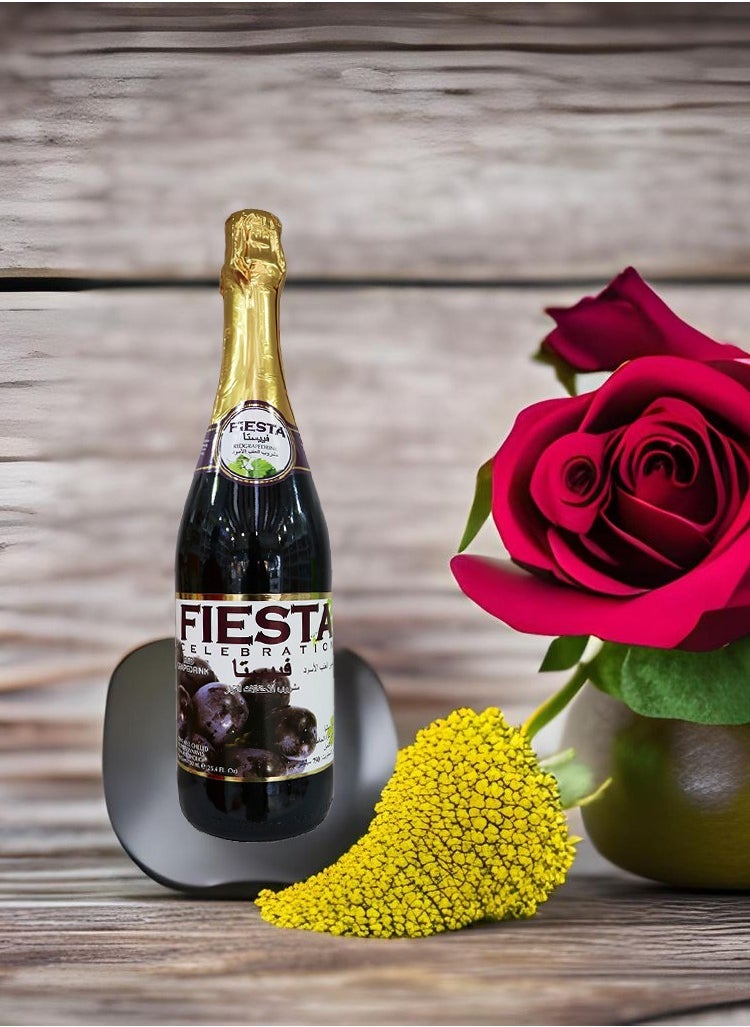FIESTA - Red Grape Sparkling Drink 750ML - Image 1