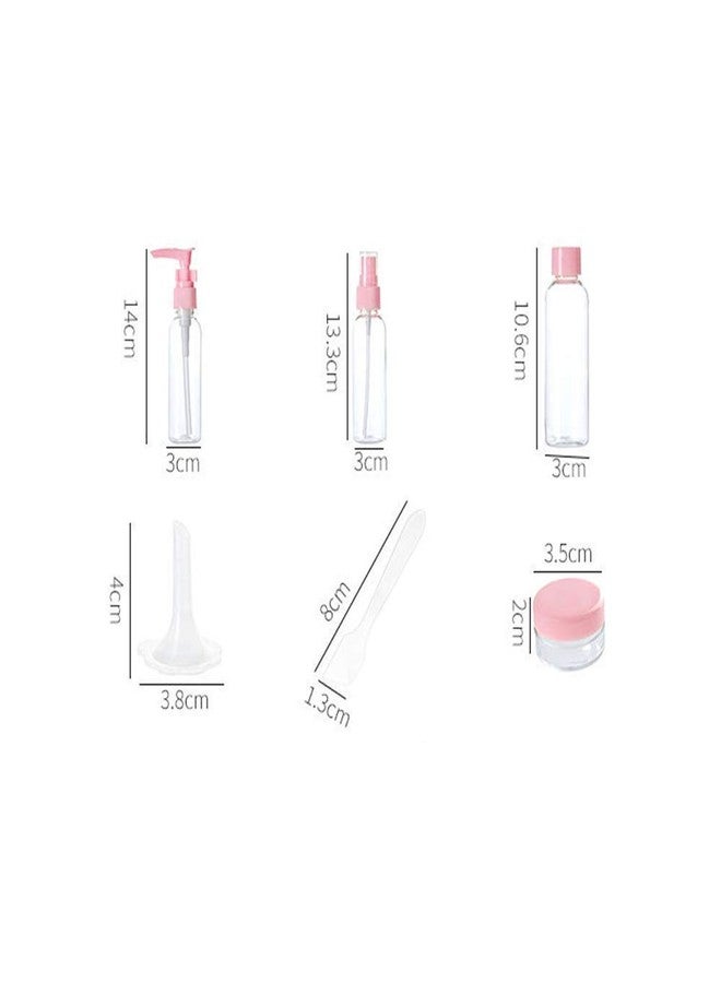 Gopendra pink Plastic Portable Travel Size Empty Bottles for Makeup Cosmetic Toiletries Liquid Containers - Image 5