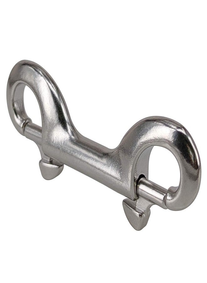 Yeebline Double Ended Bolt Snap Hook, 2-Pack 3-1/2 in 316 Stainless Steel Marine Grade Double End Trigger Snaps Metal Clips for Diving, Dog Leash, Key Chain, Horse Tack, Pet Feed Buckets - Image 3