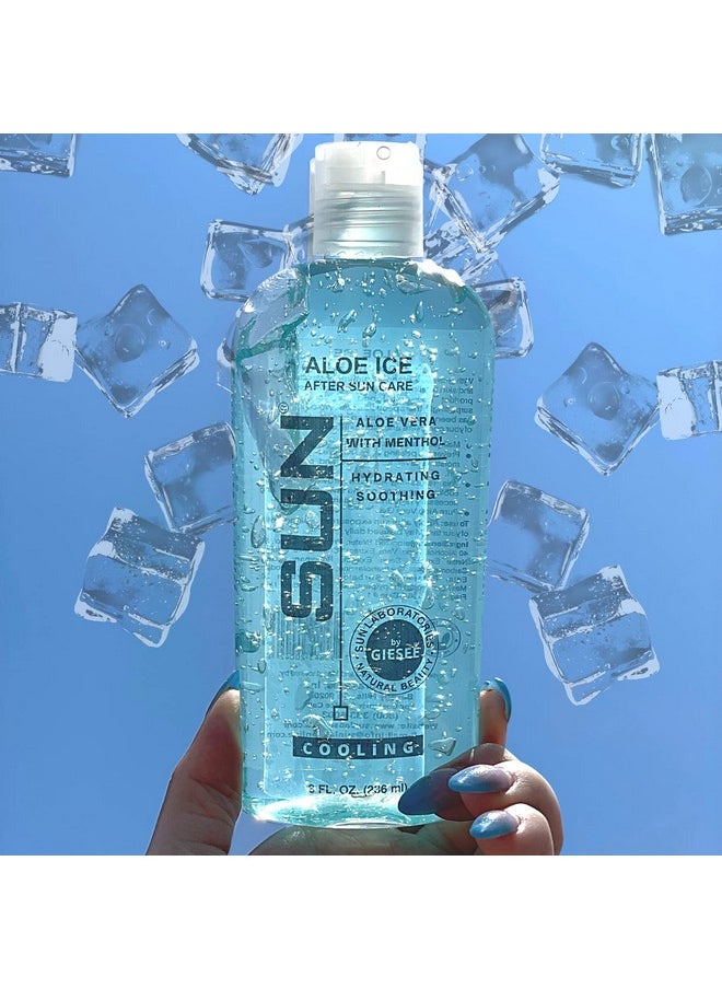 Sun Laboratories by Giesee Sun Laboratories Aloe Vera Ice Gel 2 Pack - Pure, Organic Aloe Vera Gel - Natural After Sun Lotion - Soothing, Clear Aloe Vera for Burn Relief  - Image 4