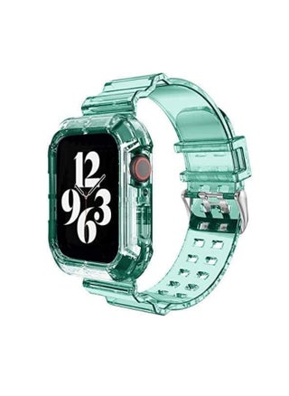 Compatible with Apple Watch Band 49mm for Women and Men, Clear Design Silicone Wristband Strap for iWatch Ultra 2/1 Transparent Green - pzsku/Z6F7B92A8463DCD81BB16Z/45/_/1724435925/069757a6-d74e-4efe-b392-777d2d9d05e2