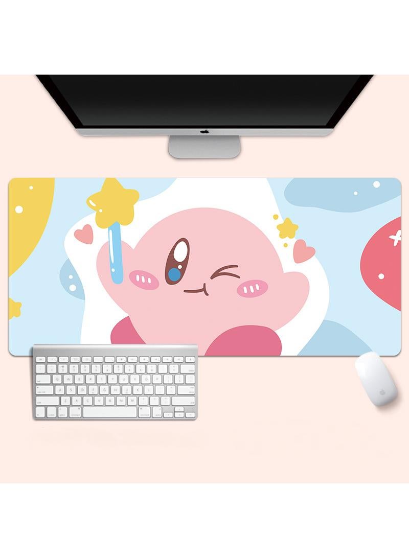 Y&D Kirby Gaming Mouse Pad Extended Large Mat Desk Pad Stitched Edges Mousepad Long Mouse Pad And Non-Slip Rubber Base Mice Pad 800X300X4mm