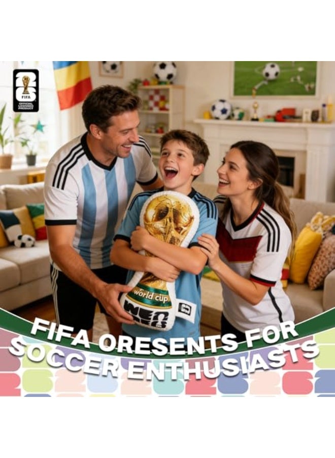 FIFA World Cup 2026 Edition Throw Pillow, Trophy Soft Cushion, Soccer Football Theme Plush, Bedroom Decor (Trophy-50cm) - Image 5