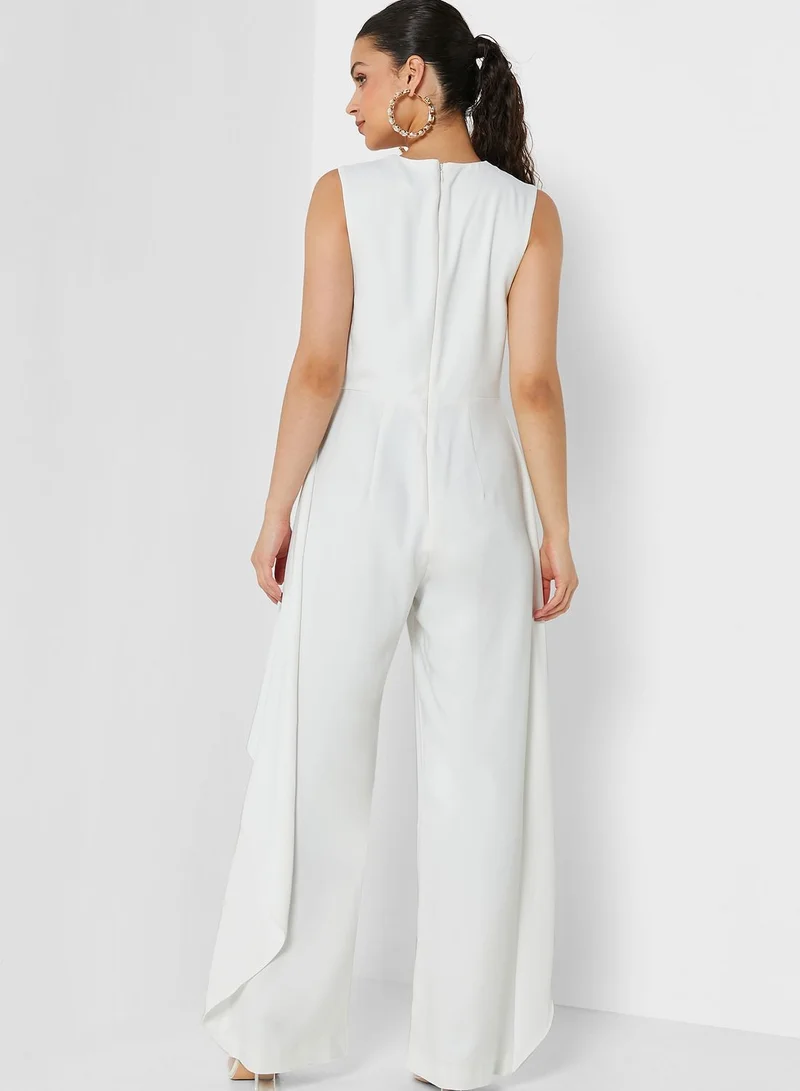 RIVER ISLAND Waterfall Structured Jumpsuit