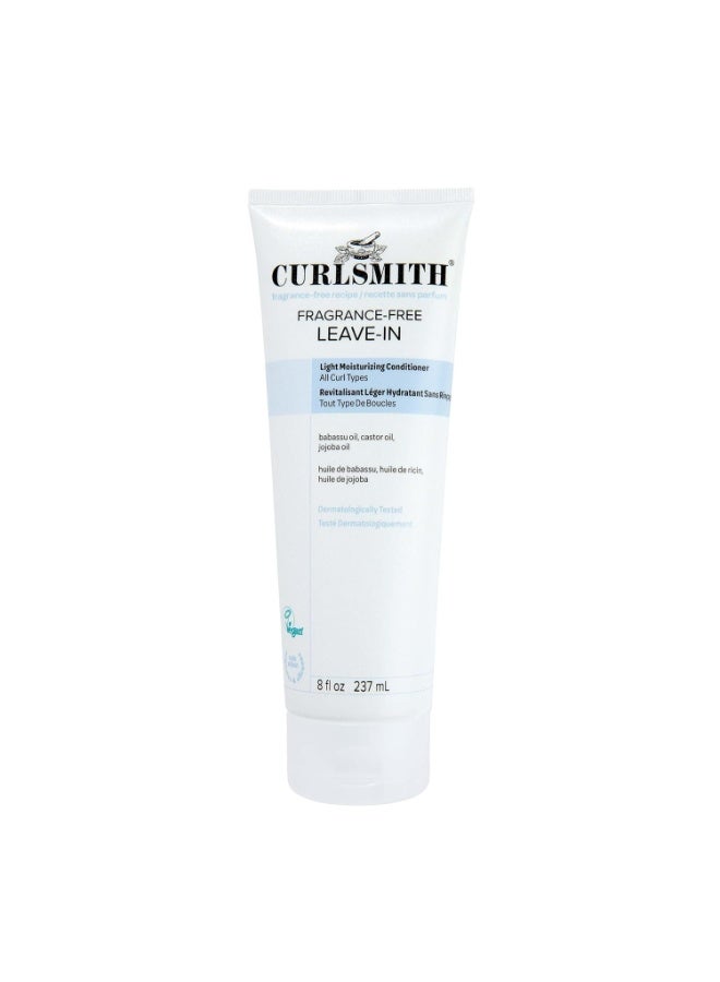 CURLSMITH CURLSMITH Fragrance-Free Leave-In Conditioner 8 oz | Hydrates and Smooth Cuticles, Lightweight Texture for Silky-Soft Curls - Image 1