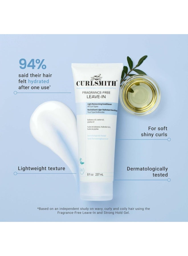 CURLSMITH CURLSMITH Fragrance-Free Leave-In Conditioner 8 oz | Hydrates and Smooth Cuticles, Lightweight Texture for Silky-Soft Curls - Image 4