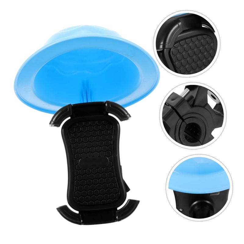 Bike Phone Holder With Cap Cycling Phone Support Stand For Safe Navigation Durable Design Compatible With Smartphones Black - Image 5