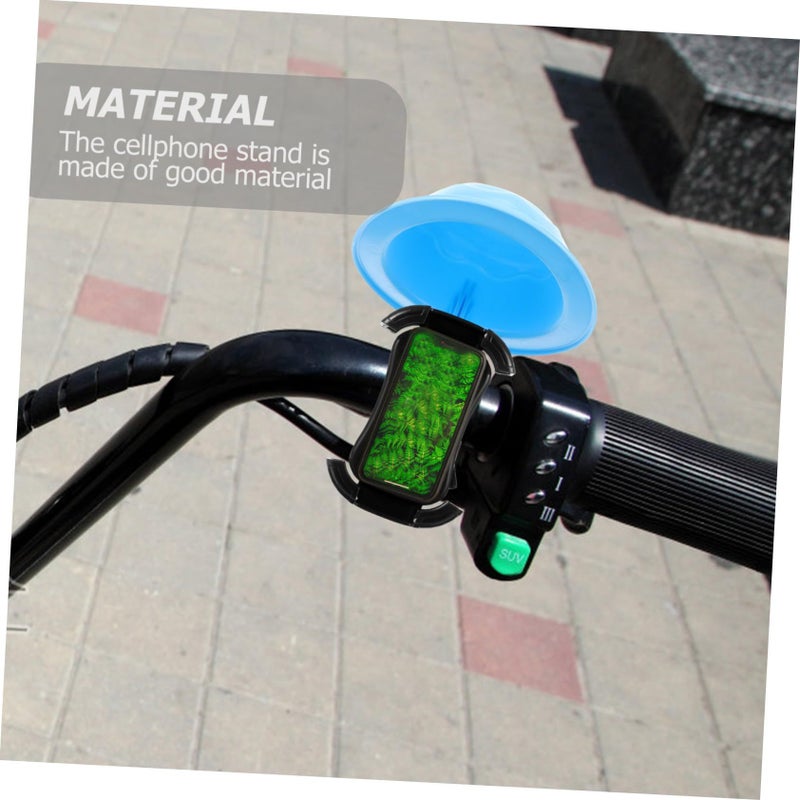 Bike Phone Holder With Cap Cycling Phone Support Stand For Safe Navigation Durable Design Compatible With Smartphones Black - Image 4