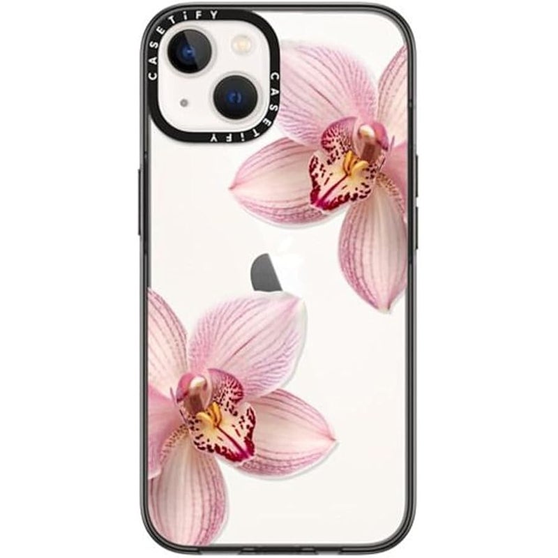 Casetify iPhone 14 Compact Case 【2x Military Grade Drop Test/4ft Drop Protection】 - Orchidia - Black