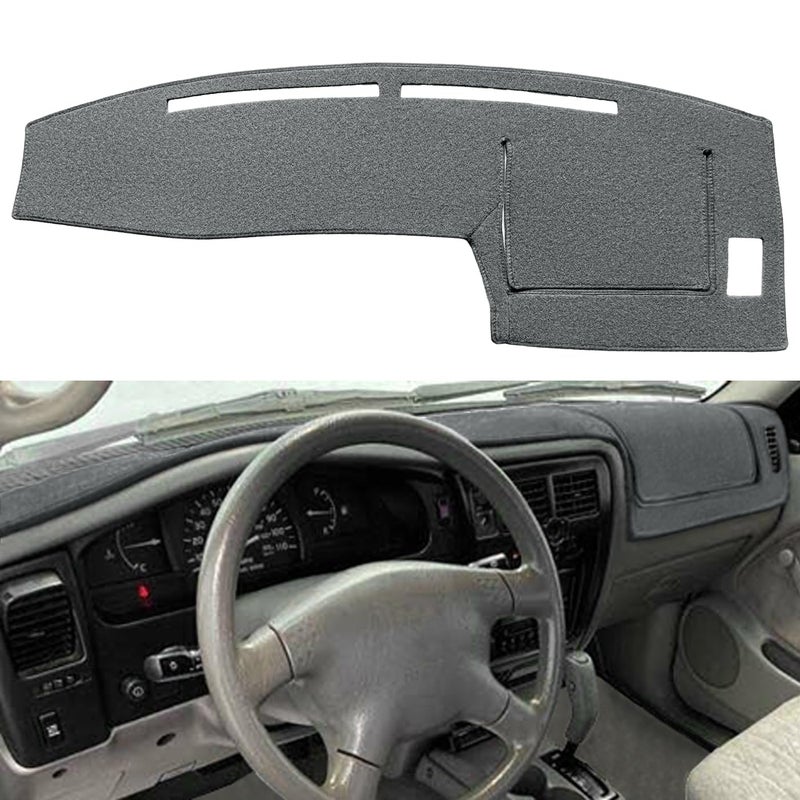 Dash Cover Mat Custom Fit for Toyota Tacoma 1998 1999 2000 2001 2002 2003 2004 Dashboard Cover Pad Carpet Protector Dark Gray F83