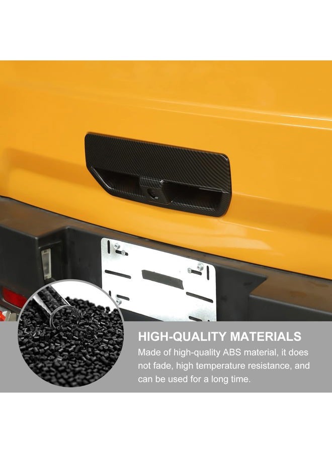 Jimen Compatible with Ford Bronco Sport 2021-2022, Rear Door Tailgate Handle Cover Trim (Carbon Fiber) - Image 4