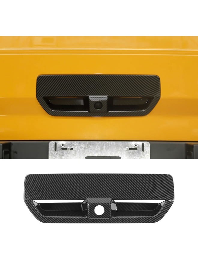 Jimen Compatible with Ford Bronco Sport 2021-2022, Rear Door Tailgate Handle Cover Trim (Carbon Fiber) - Image 1